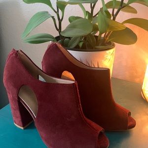 Burgundy Zata Heels